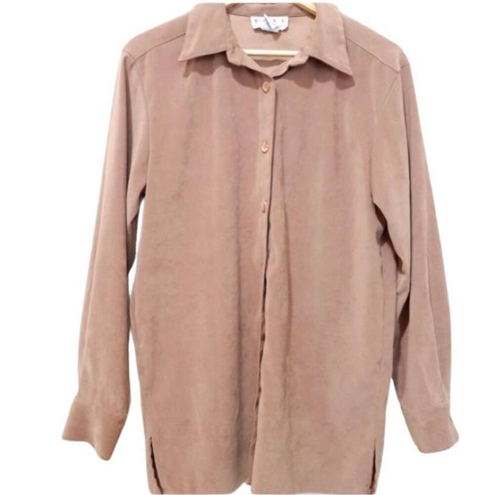 Real Comfort vintage thick brown button up